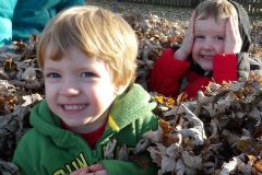 Playing in Leaves KKrew & Eli 11/13/2020